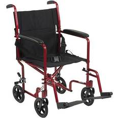 Crutches & Medical Aids Drive Medical atc19-rd Lightweight Transport Wheelchair 19 Seat