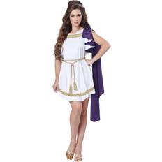 Mittelalter Kostüme & Verkleidungen California Costumes Göttin-Kostüm Griechische Toga für Damen weiß-gold-violett