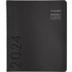 Calendars At-A-Glance Contemporary 2024 Monthly Planner Charcoal