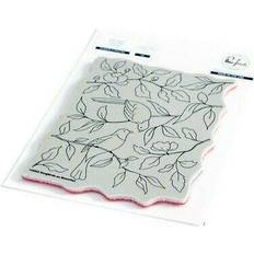 Honeycomb Balls Pinkfresh Studio Cling Rubber Background Stamp A2-Songbirds On Branches