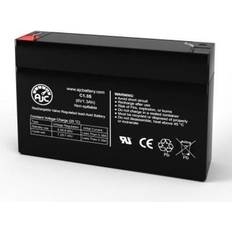 AJC Batteries Batteries & Chargers AJC Panasonic LC-R061R3PU Sealed Lead Acid Replacement Battery 1.3Ah, 6V, F1