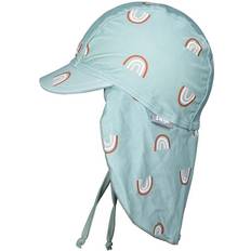 UV-Hüte Sterntaler Schirmmütze mit Nackenschutz Regenbogen grün