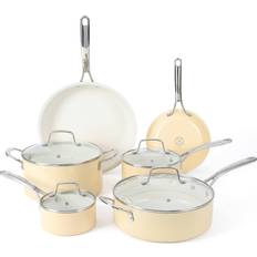 Martha Stewart Lockton Premium PFA Free Cookware Set with lid