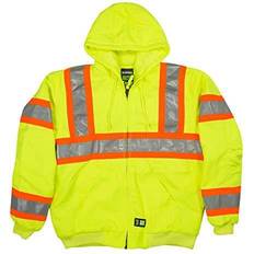 Berne Hi-Vis Class Hooded Active Jacket, Regular, Yellow