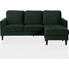 CosmoLiving by Cosmopolitan Strummer Green Sofa 81.6" 2 3 Seater