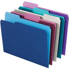 Office Depot Office Supplies Office Depot Top Tab Color Folders 1/3 Cut Letter Box Of 100 ODOM01632