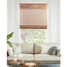 Brown Pleated Blinds Chicology Premium True-to-Size Brown Acorn