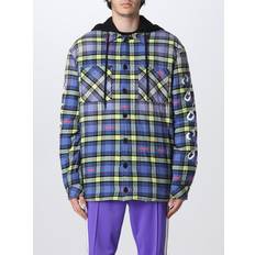 Men - Overshirts - White Jackets Off-White Check Flannel Padded Overshirt