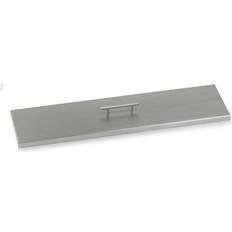 BBQ Lids BBQGuys Signature 33" Linear Stainless Steel Drop-In Pan Cover SS-CV-LCB-30