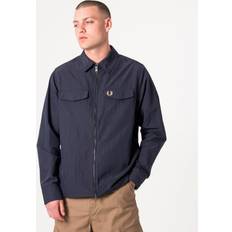 Fred Perry Zipped Overshirt Navy