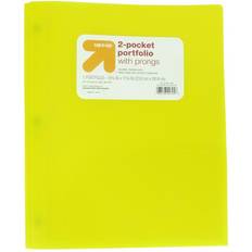 up & up 2 Pocket Plastic Folder with Prongs