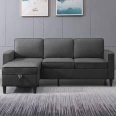 Mjkone Furniture Mjkone Convertible Sectional Sofa 78" 3 Seater