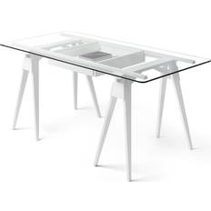 Glass Skrivebord Design House Stockholm Arco White Skrivebord 56x139cm