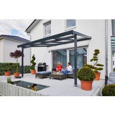 Sonstige Kunststoffdächer Gutta Premium Terrassendach 4102 3060 anthrazit, Acryl bronce