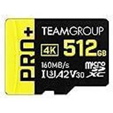 TeamGroup Memory Cards & USB Flash Drives TeamGroup 512gb pro microsdhc uhs-i/u3 class 10 memory card with adapter, speed up t