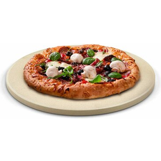 Cook N Home 16 5/8 Round Thick Cream Pizza Grilling Baking Stone