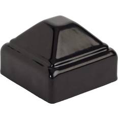 FORTRESS Versai Black Polymer Pressed Dome Fence Post Cap