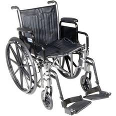 Crutches & Medical Aids Drive Medical SSP220DDA-SF Silver Sport 2 Wheelchair with 20 Inch Wide Seat