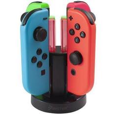 Batteries & Charging Stations Insten Charging Station For Nintendo Switch and OLED Model Joycon Controller with LED Light Bar Indicator USB Joy-Con Charger Dock Stand