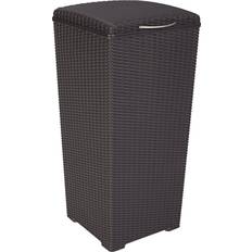 Brown Wheelie Bin Storage Keter 231478 large trash can with lid perfect (Building Area )