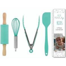 Kitchen Toys Tovla Jr. 4pc Kids Kitchen Tools Set Teal Green