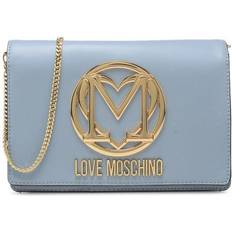Love Moschino Bags Love Moschino Logo Plaque Shoulder Bag - Blue