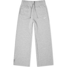 Schlitz Hosen Nike Sportswear Phoenix Fleece Women's High-Waisted Wide-Leg Sweatpants - Dark Grey Heather/Sail