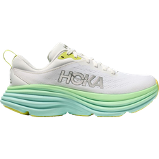 Hoka White Sport Shoes Hoka Bondi 8 W - Blanc De Blanc/Sunlit Ocean