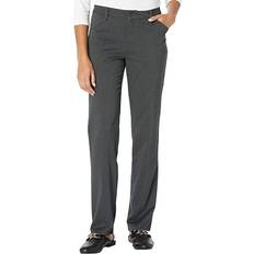 Lee Women's Relaxed Fit Straight-Leg Twill Pants, Regular, Grey