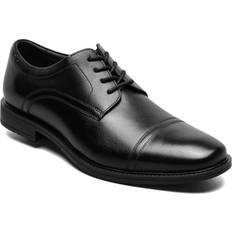 Oxford Nunn Bush Baxter Men's Leather Oxford Dress Shoes, 11.5, Black