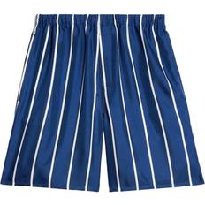 Silk Shorts Ami Paris Striped silk shorts blue