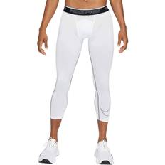 Nike Men's Dri-FIT 3/4 Swoosh Tights White/Black/Black