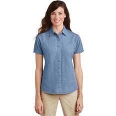 Port & Company Ladies Sleeve Value Denim Shirt. LSP11