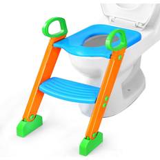 Toilet Trainers iMounTEK Potty Training Toilet Seat w/ Steps Stool Ladder