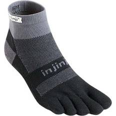 Injinji Bekleidung injinji Run Midweight Mini Crew Socks - Grey/Black