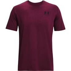 Under Armour Men's Sportstyle Left Chest Short Sleeve Shirt - Purple Stone/Black
