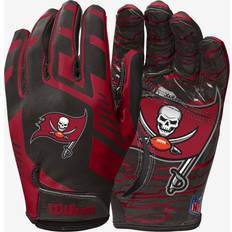 Football Gloves Wilson NFL Stretch Fit Tampa Bay Buccaneers - Black/Red