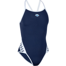 Offener Rücken Bekleidung Arena Women's Icons Super Fly Solid Swimsuit - Navy White