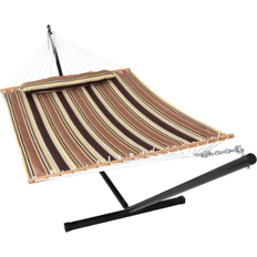 Outdoor Sofas & Benches Sunnydaze 2-Person Freestanding Quilted Fabric Hammock