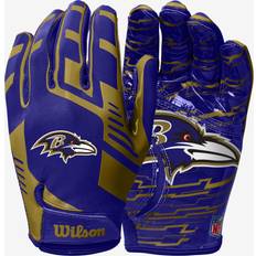 Football Gloves Wilson NFL Stretch Fit Baltimore Ravens - Black / Purple