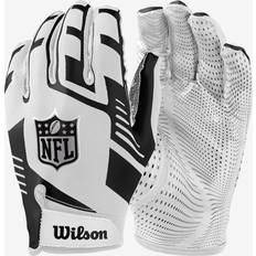 Football Gloves Wilson NFL Stretch Fit Receivers Glove - White/Black