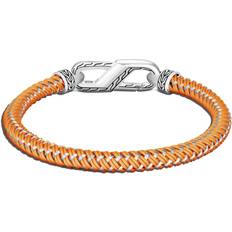 John Hardy Cord Carabiner Bracelet - Silver/Orange