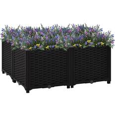 vidaXL Raised Bed Polypropylene Garden Patio Flower Box