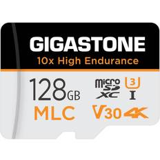 Memory Cards & USB Flash Drives Gigastone [10x High Endurance] Industrial 128GB MLC Micro SD Card, 4K Video Recording, Security Cam, Dash Cam, Surveillance Compatible 100MB/s, U3
