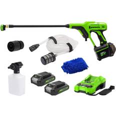 Cordless pressure washer Greenworks 24v 600 psi cordless pressure washer with 2 2ah batteries & charger