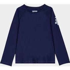 UV Clothes Children's Clothing Vilebrequin Long Sleeves Rashguard Solid Rashguard Glassy Blue