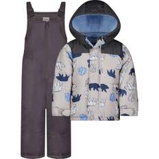 Carter's Outerwear Children's Clothing Carter's Toddler Boys Snowsuit Grey Bears 3T