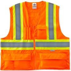 Work Vests Ergodyne GloWear 8235ZX Two-Tone X-Back Safety Vest
