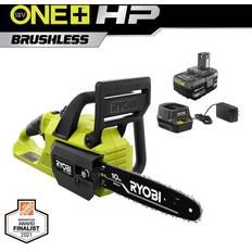 Ryobi Chainsaws Ryobi ONE HP 18V Brushless 10 in. Battery Chainsaw with 4.0 Ah Battery and Charger