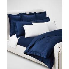 Blue - Queen Bed Sheets Ralph Lauren Jacquard Fitted Bed Sheet Blue